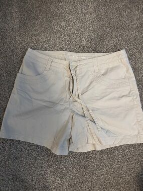 St. John's Bay Women's Cream Drawstring Shorts